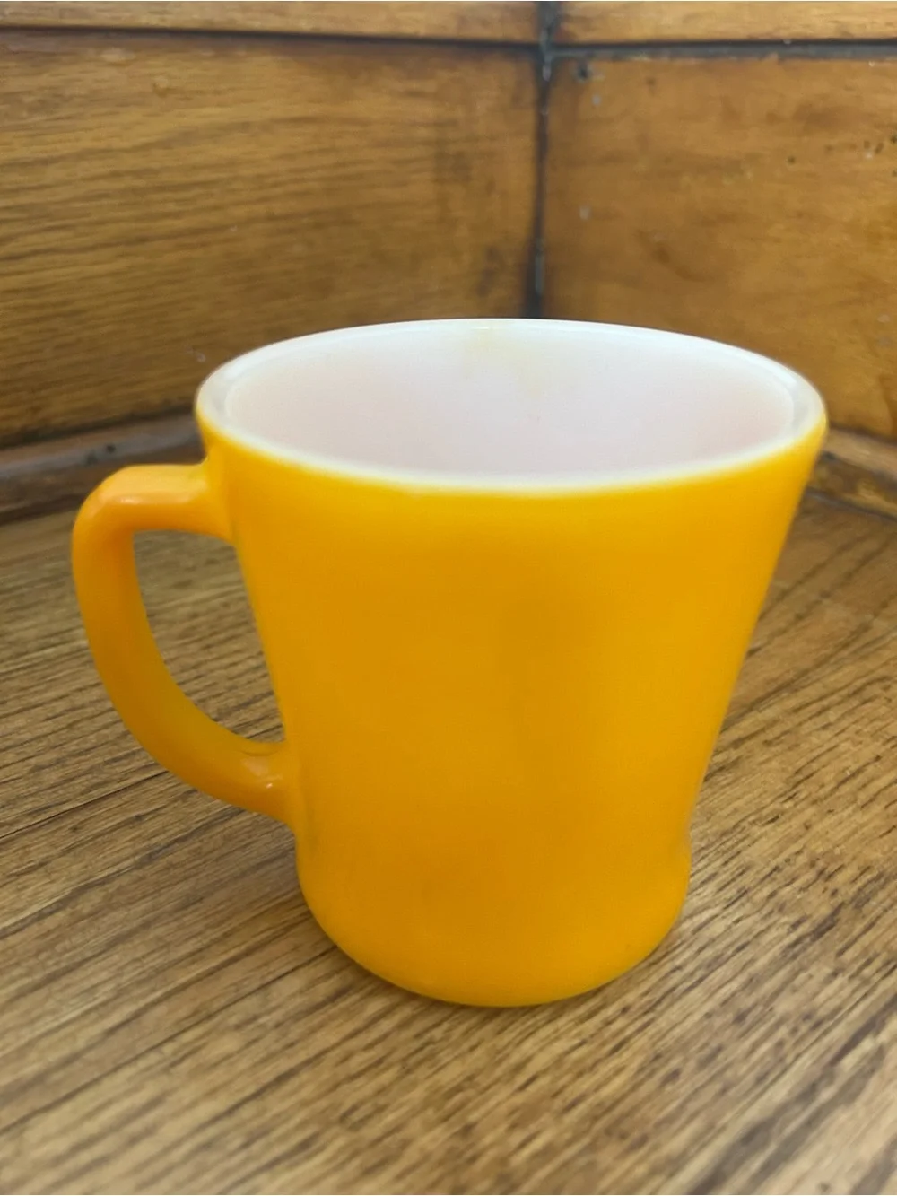 VTG Anchor Hocking Fire King Milk Glass Stackable Mugs Orange Lime Green Yellow